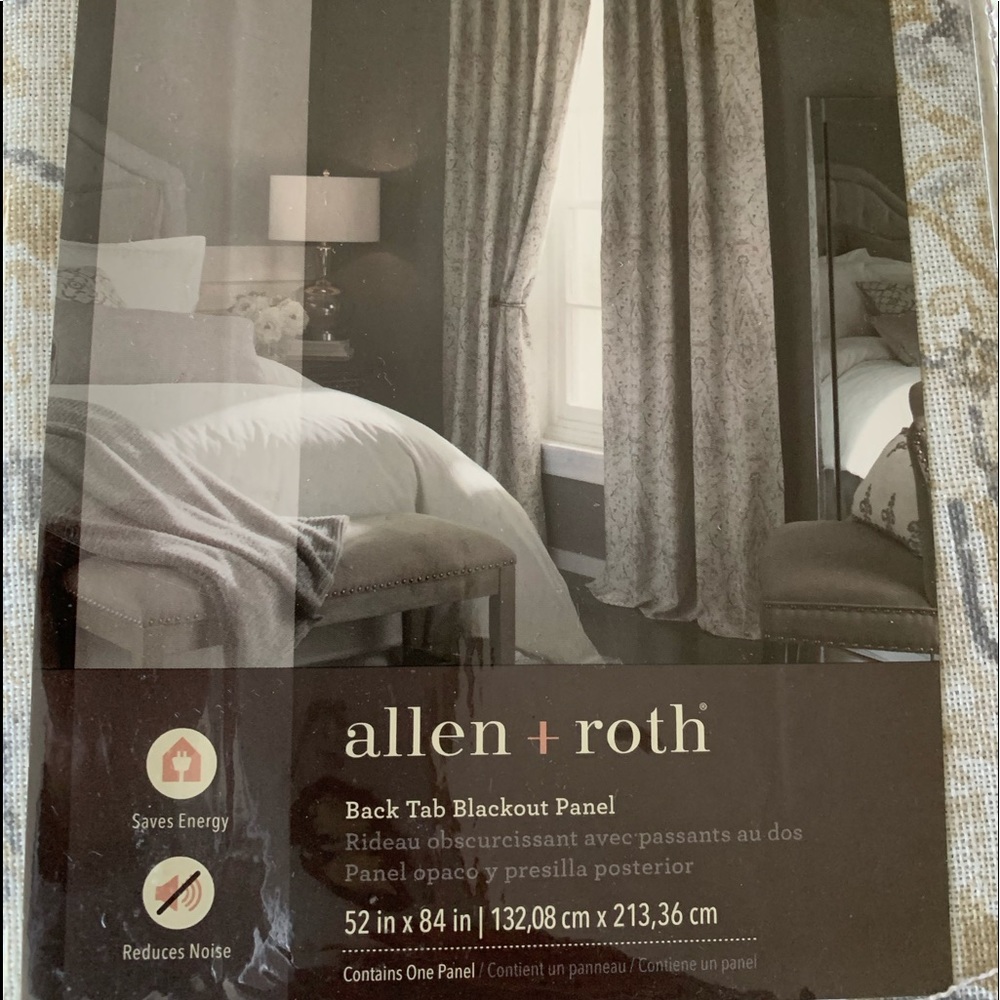 Curtain panels (2) 84” long